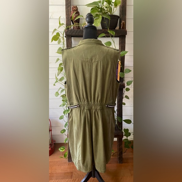 Plenty by Tracy Reese: Military Green Utility Dress - Picture 12 of 17